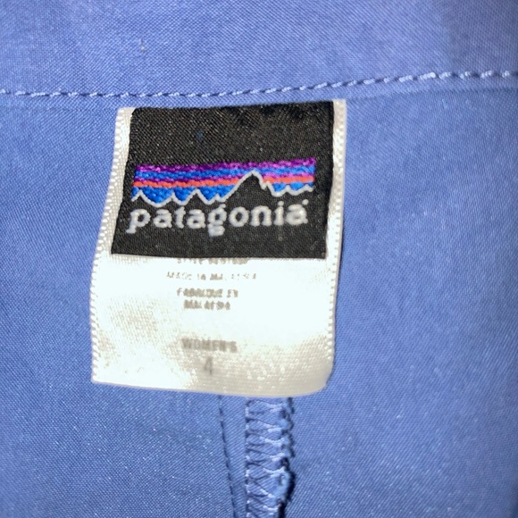Patagonia Skirt Skort‎ Women’s Size 4 Blue Zip Pocket Front Slit Knee Length - Picture 4 of 8